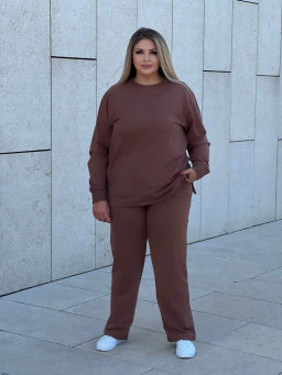 Костюм Трэвел двухнитка пенье_325/кофейный - Ihomelux фото 9