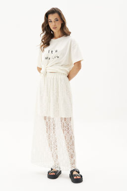 Костюм юбочный 4864 белый