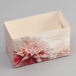 Цена за 5 шт. Коробка для 2 капкейка с прозрачной крышкой, «Презент», 16×8×10 см