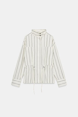 STRIPED PYJAMA SHIRT WITH POCKETS - Zara фото 3