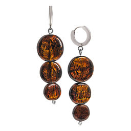 Серьги из муранского стекла METALLICA LS3549