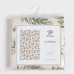 Скатерть новогодняя «Этель» Christmas tree 147×110+/- 3 см, 100% хлопок, саржа 190 г/м²
