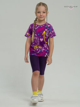 Костюм Актив граффити слива-фиолет - Sovalina фото 7