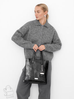 Сумка женская кожаная 91147SP black Velina Fabbaino-Safenta в Новосибирске