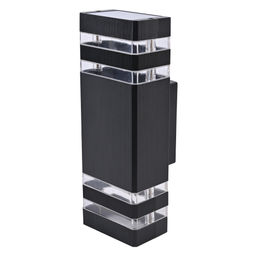 UUL-S18A 2x60W/E27 IP65 BLACK Светильник уличный, под две лампы Е27. Архитектурный накладной. Корпус черный. TM Uniel