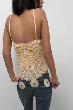 CINTUR?N CORD?N DISCOS RESINA / Marr?n - Zara фото 3