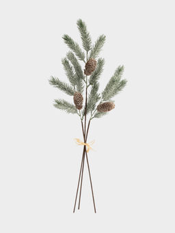 Ветка декоративная, 70 см, пластик/шишки, Шишки на ветке, Interior natural