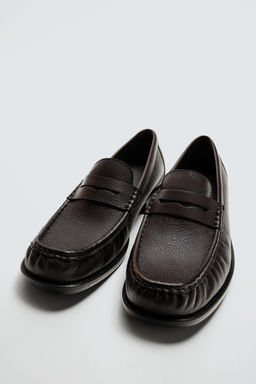LEATHER LOAFERS LIMITED EDITION - Zara фото 5