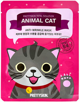 Total Solution Animal Cat Anti-wrinkle Mask - Тканевая маска для лица, 25 гр