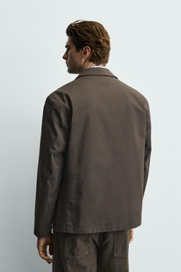 SOBRECAMISA CANVAS FORRO CONTRASTE / Vis?n - Zara фото 3