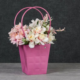 Цена за 10 шт. Пакет для цветов 13х9,5х15см / GYH22125-17 /уп 10/500/фиолетовый - ГалеонТрейд фото 3
