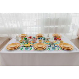 Блюдо сервировочное SL Home «Лесные кролики», 14.5×11×17.3 см, фарфор, белое