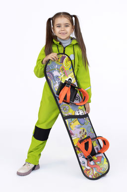Комбинезон демисезонный из софтшелла зеленый - Arctic kids фото 13