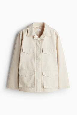 Chaqueta cargo de sarga