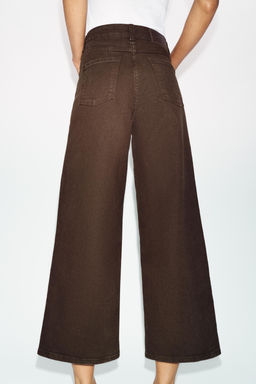 JEANS Z1975 CULOTTE TIRO ALTO COMFORT / Marr?n - Zara фото 4