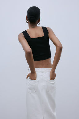 Top de tirantes cropped - H&m фото 4