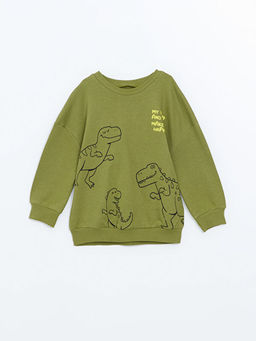 Bisiklet Yaka Erkek Bebek Sweatshirt