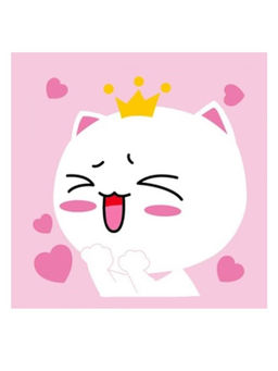 Алмазная мозаика без подрамника "Кот с сердечками", 15х20 см