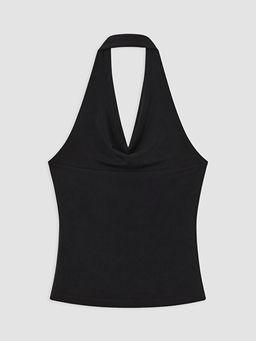 Halter Yaka B?zg?l? Bluz