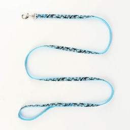 Комплект прошитый Милитари, поводок 120 х 1 см, ОГ 23-35 см, синий - Пижон фото 6