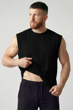 Мужская футболка оверсайз без рукавов Happyfox - Happy fox фото 49