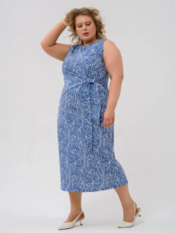 100% ХЛОПОК Платье Белые тюльпаны - Оптима фото 4