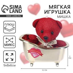 Мягкая игрушка В моём сердце только ты, медведь, МИКС