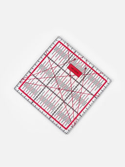 Цена за 2 шт. Линейка для квилтинга и пэчворка, 15×15 см, s=2.5 мм, розовая