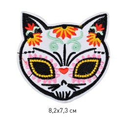 Термоаппликации арт.TBY-2195 Кошка 8,2х7,3см, уп.10шт