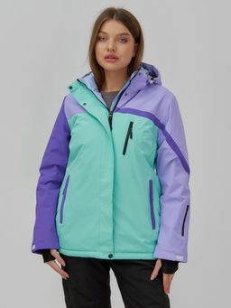 Горнолыжный костюм женский зимний бирюзового цвета 016Br - Chunmai фото 15