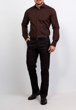 Сорочка мужская длинный рукав GREG 540/139/BR/Z фото 4