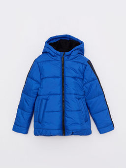 Kap??onlu Basic Erkek ?ocuk ?i?me Mont