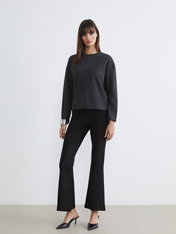 Bisiklet Yaka Kad?n Sweatshirt