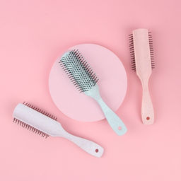 Цена за 2 шт. Расчёска массажная, 3.3×20.5 см, МИКС