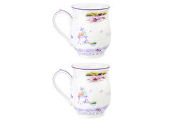 Набор 2 кружек 350 мл 11,5*8,2*10 см Лаванда бочонок, NEW BONE CHINA - Elan gallery фото 17