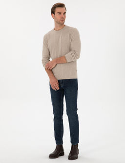 _ndigo Slim Fit Pamuk Kar___ml_ Jean Pantolon