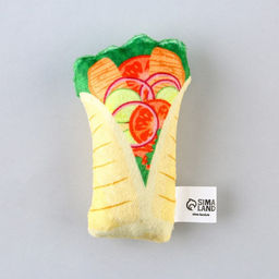 Игрушка для кошек с мятой Шаурма из текстиля, 9х5,2 см - Пушистое счастье фото 2