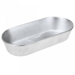 Форма для хлеба алюминиевая 27х13х6см, овал, s6мм, литая (Россия)
