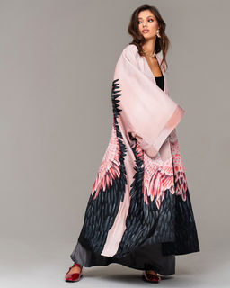 авторское мегаэффектное Японский шёлк / Армани-шёлк кимоно - Sahar art lab фото 7