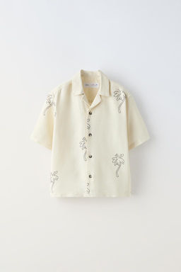 PALMIYE DESENLI RUSTIK GOMLEK