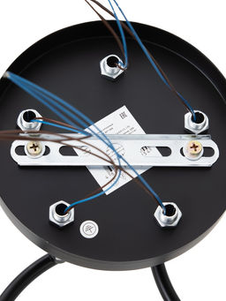 Люстра 20137/5, 5хE27, 60Вт, чёрный/белый