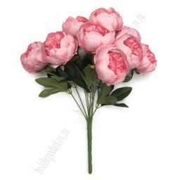 Букет декоративный 42 см Пионы (SF-8124) розовый - Больше подарков фото 2