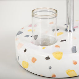 Настольная лампа с абажуром RISALUX Аэлита, Е14, 15 Вт, белый, 20?20?30 см  фото 4