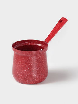 Турка Доляна Мрамор рэд, 800 мл, d=10 см, антипригарное покрытие, индукция, красная  фото 2