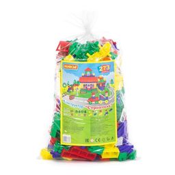 Конструктор Строитель (273 элемента) (в пакете)