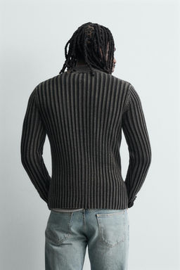 TEXTURED RIBBED JACKET - Zara фото 11