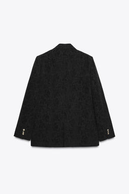 JACQUARD BLAZER WITH SHOULDER PADS - Zara фото 7