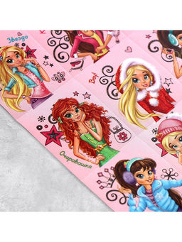 Цена за 10 шт. Наклейки детские бумажные «Подружки», c раскраской на обороте, 11×15.5 см