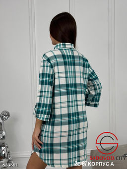 Рубашка женская в клетку