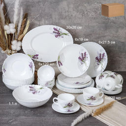 Столовый набор 38 предметов / GRAY-38/7585784120/GB220 (7131) /уп 2/ Лаванда - Галеонтрейд фото 3